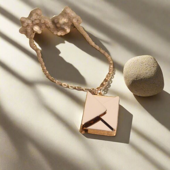 Custom Letter Envelope Pendant Necklace Customized Stainless Steel - Picture 10 of 10